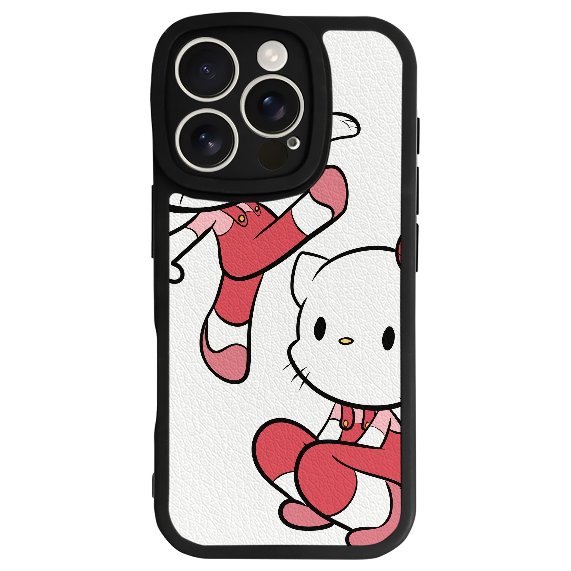 （画像用） Hello Kitty ハローキティ 【iPhone 16シリーズ対応】シリコンスマホケース（レザー調） 材質：シリコン